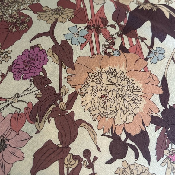 Fable England | Deco Bloom Large Square Scarf, NWT - Picture 6 of 10